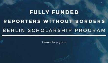 Reporters without Borders Scholarships in Germany 2024